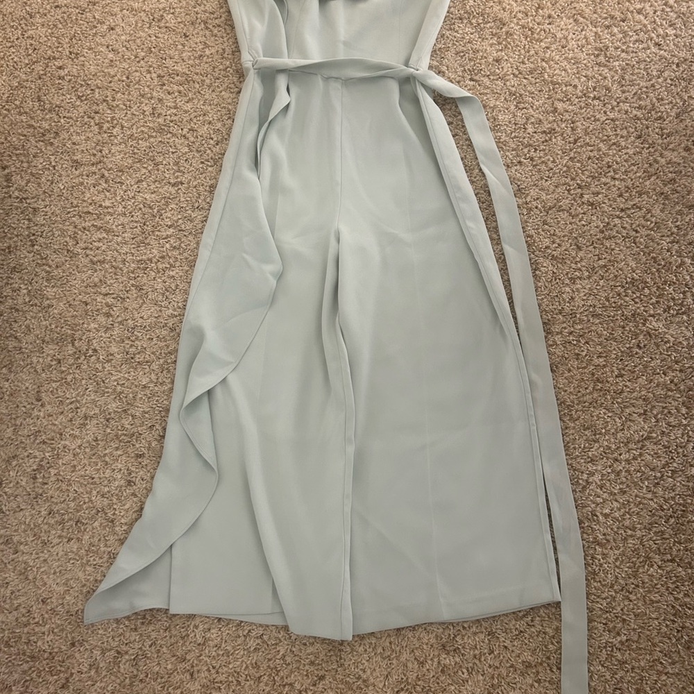 Topshop Asymmetrical Light Blue Dress